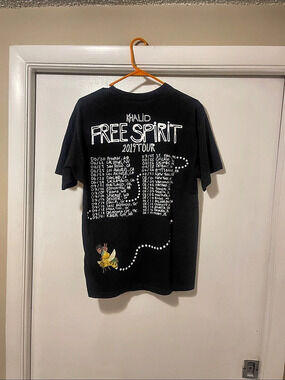 Khalid Free Spirit 2019 Tour Graphic Tee in Black Size Large